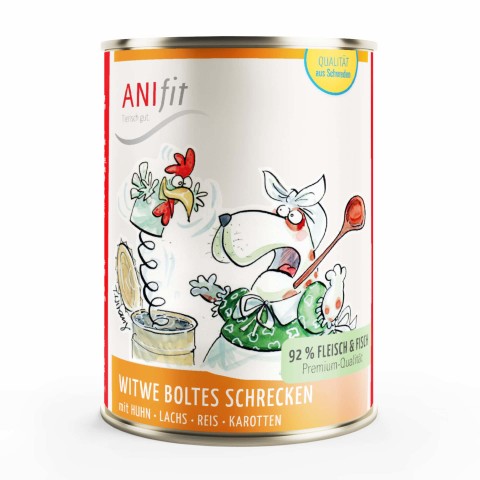 Hund Hundefutter Nassfutter Witwe Boltes Schrecken 400g 6 Stück -1- Anifit