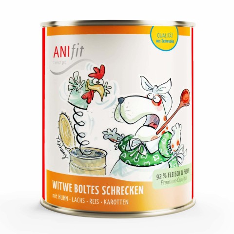 Hund Hundefutter Nassfutter Witwe Boltes Schrecken 810g 6 Stück -1- Anifit