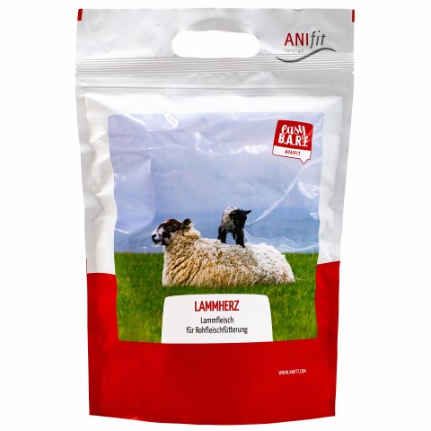 Easy Barf Lamb Hearts (Lammherz) 350g (1 Piece)